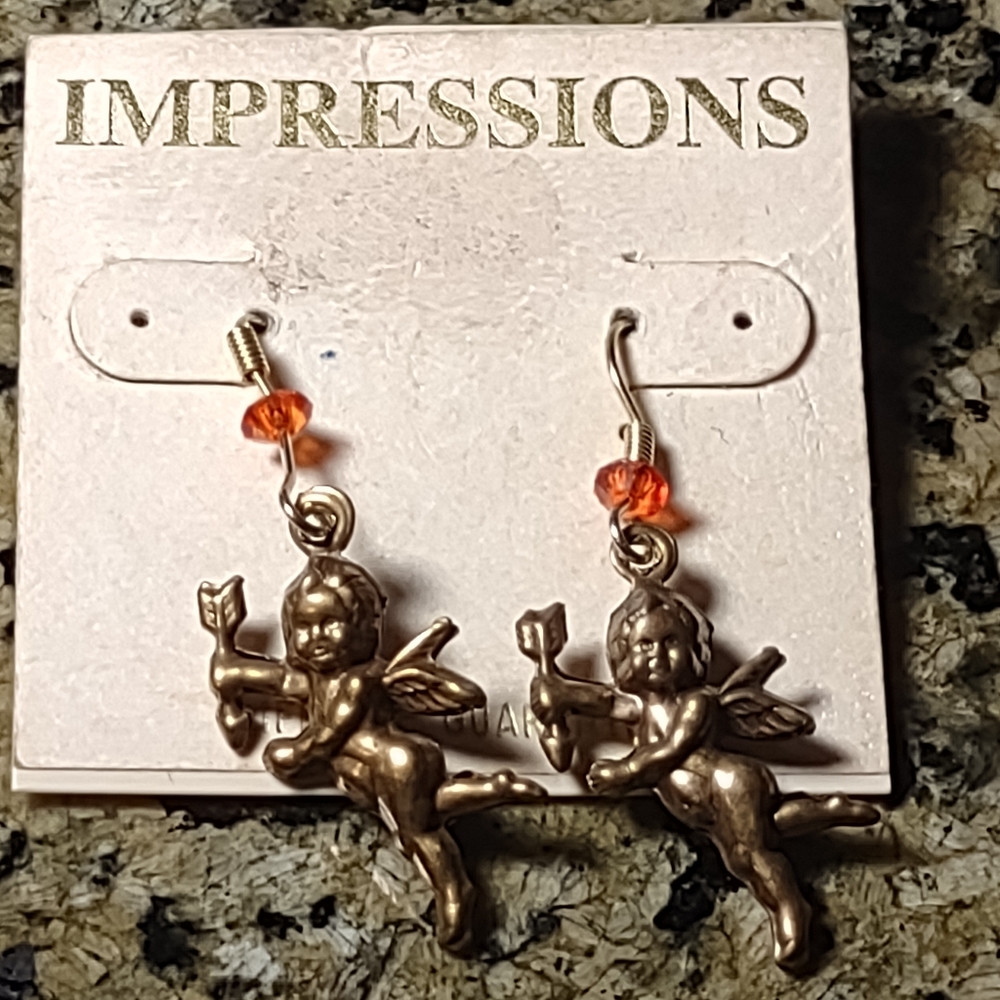 Adorable Cherub French Hook Earrings